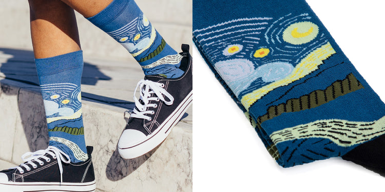 Walk into the Starry Night Socks!