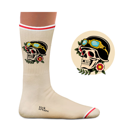 American War Skull Tattoo Athletic