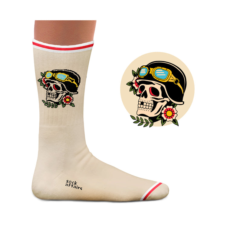 American War Skull Tattoo Athletic