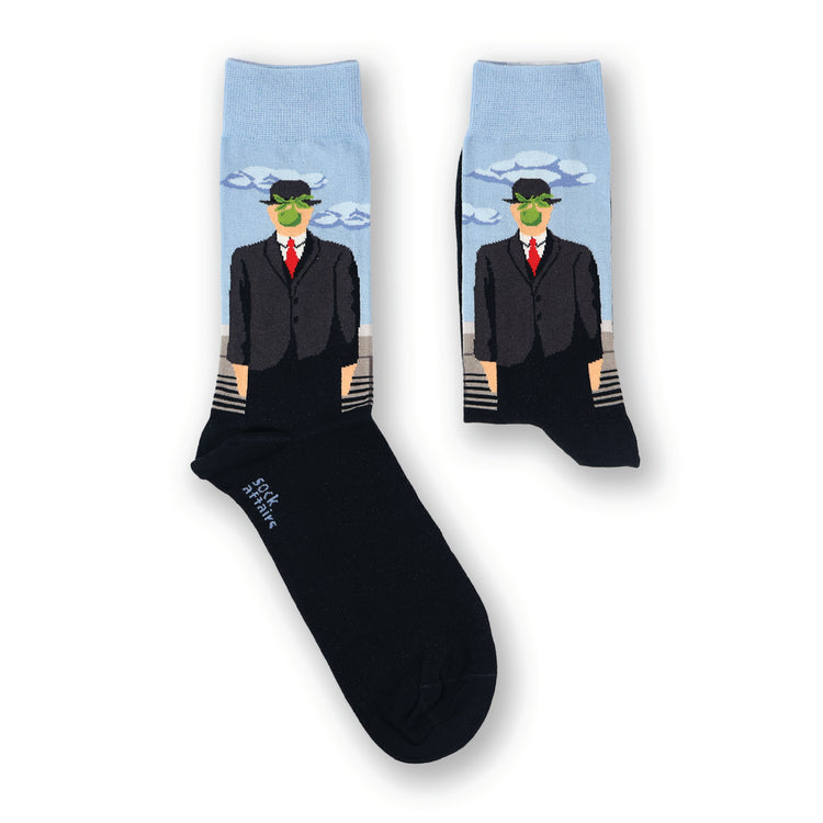 Magritte Son of Man Socks