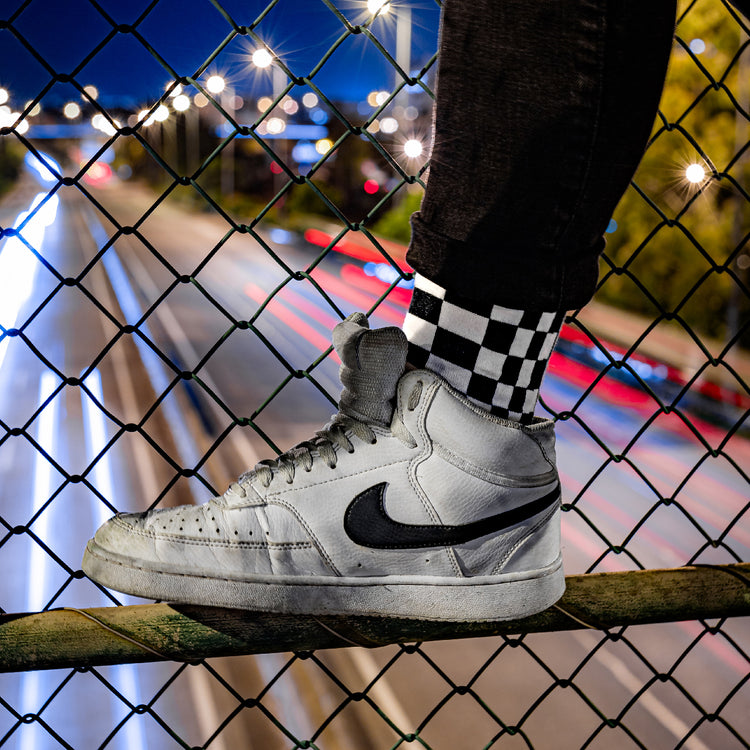 Pasha Black/White Socks