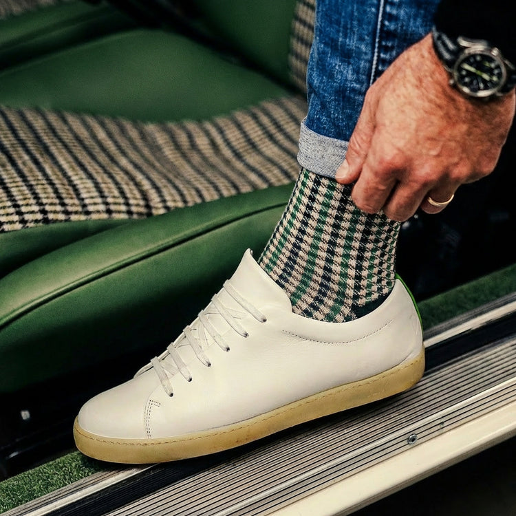 Pepita Black-Green Socks