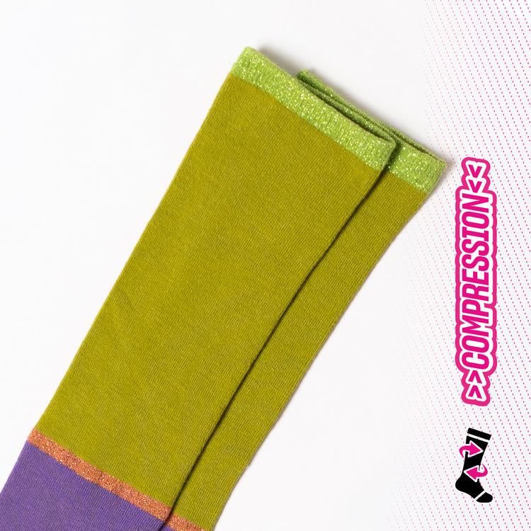 Matcha & Violet Compression Socks
