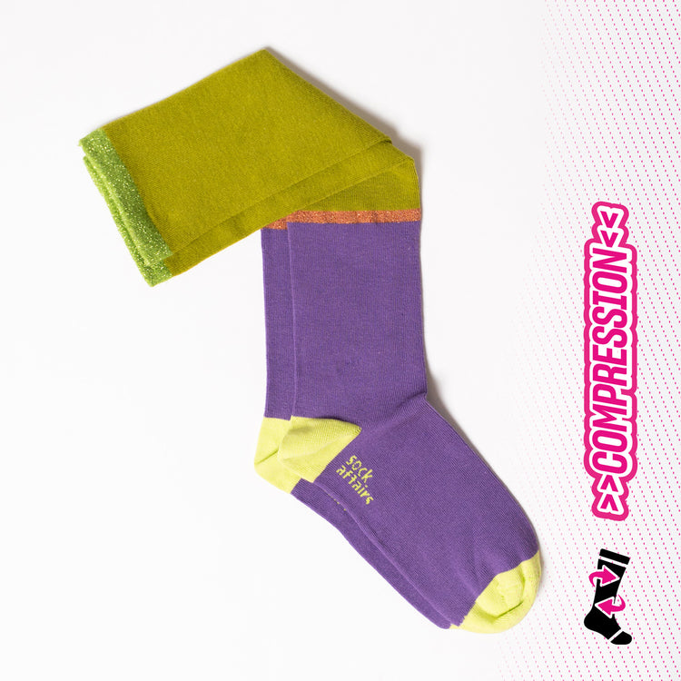 Matcha & Violet Compression Socks