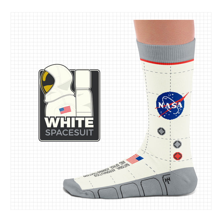 NASA Spacesuit White Socks