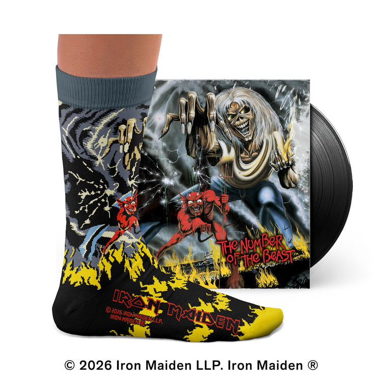 Iron Maiden Number of the Beast Socks