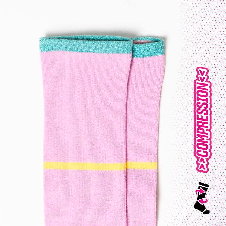 Pink Frequency Compression Socks
