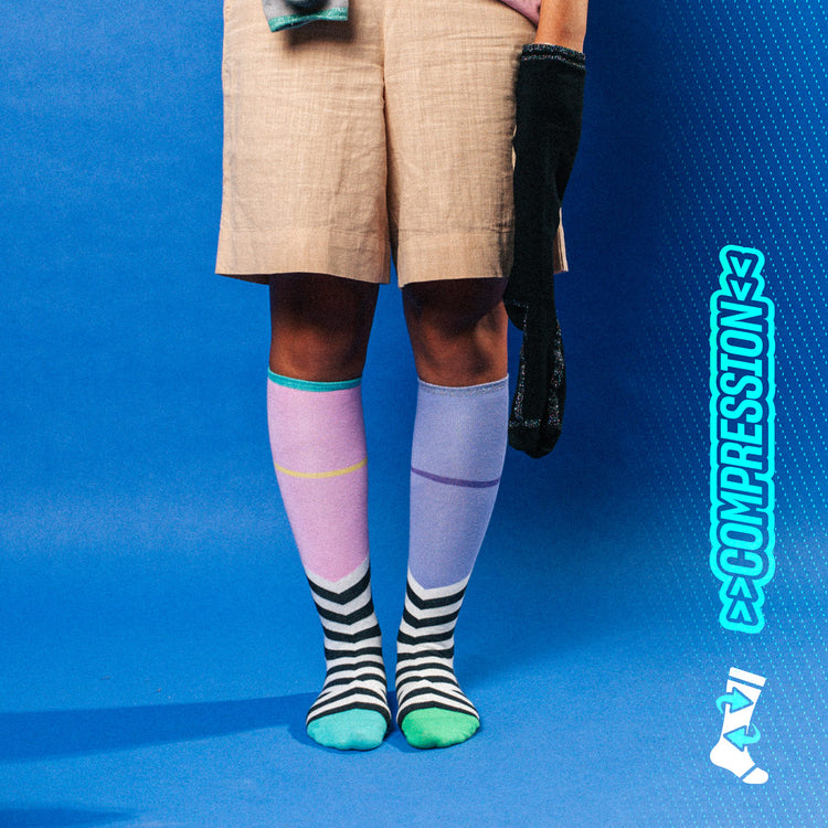 Pink Frequency Compression Socks