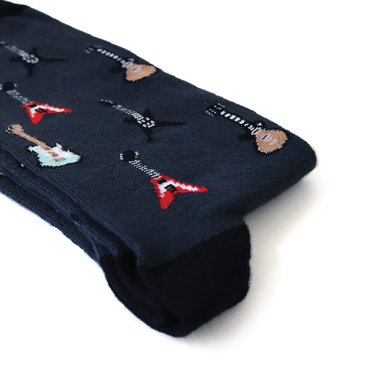 Six-String Grey Socks