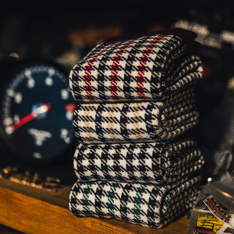 Pepita Black-Green Socks