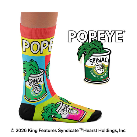 Popeye, Spinach Can Socks
