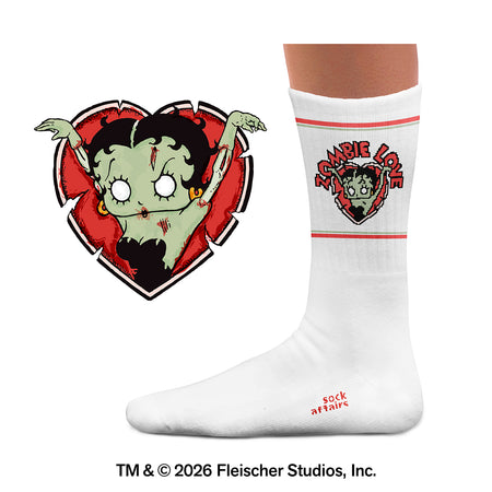 Betty Boop Zombie Athletic Socks