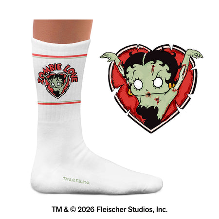 Betty Boop Zombie Athletic Socks
