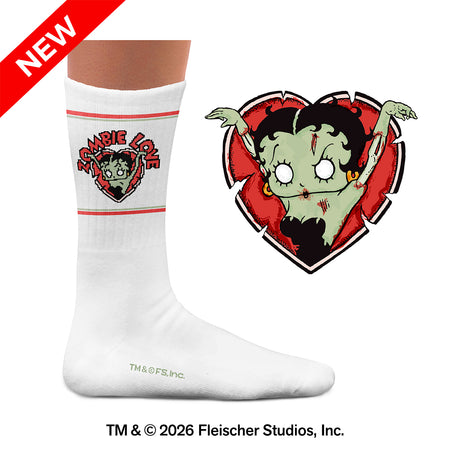 Betty Boop Zombie Athletic Socks