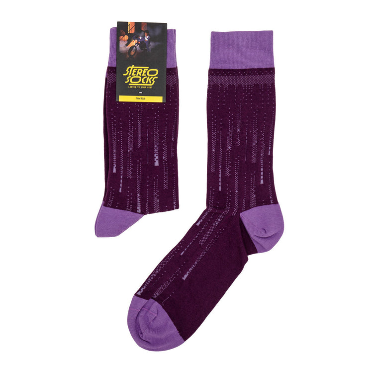 Violet Drizzle Socks